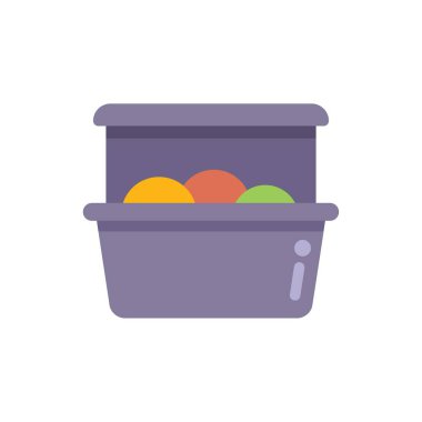 Bu beslenme çantası içerideki meyveleri gösteriyor sağlıklı beslenme alışkanlıklarını ve yaşam tarzını destekliyor.