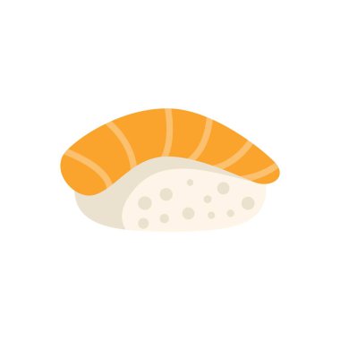 Somon nigiri pirinç topunun üstünde somon balığı gösteriyor. Geleneksel Japon yemeği.