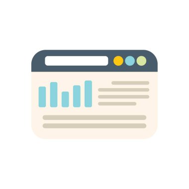 Analizleri grafik ve veri analizi ile gösteren web sayfası, dijital pazarlama ve finans yönetimi kavramı