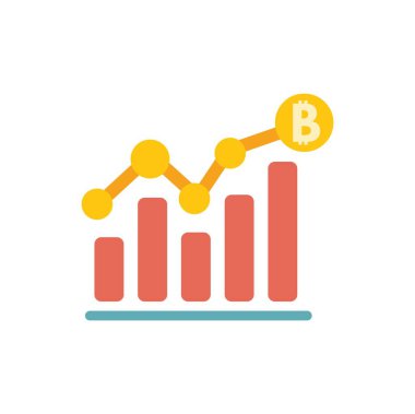 Satır tablosu bitcoin kripto para biriminin artan değerini gösteriyor