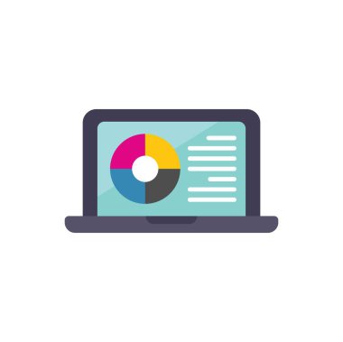 Piyasa araştırmaları ve finansal performansı temsil eden, iş haritası ve analiz verilerini gösteren dizüstü bilgisayar