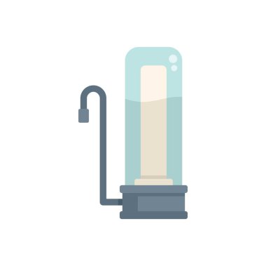 Su arıtıcı, musluk suyunu filtre kartuşuyla temizliyor, beyaz arka planda izole edilmiş.