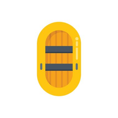 Bu sarı şişme tekne rahatlatıcı bir balık avı ya da su yollarını keşfetmek için mükemmel.