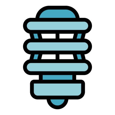 Mavi enerji tasarrufu ampul simgesi, ev yenileme ve ev dekorasyonu projeleri için modern iç tasarım unsuru