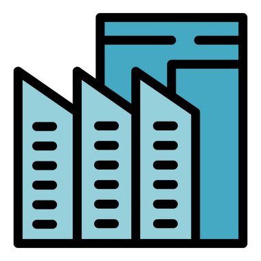 Sanayi üretimi ve ekonomik büyümeyi vurgulayarak imalat endüstrisini temsil eden modern fabrika binası