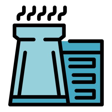 Bu simge, temiz ve sürdürülebilir elektrik üretmek için Dünya ısısını kullanan bir jeotermal enerji santralini temsil ediyor.