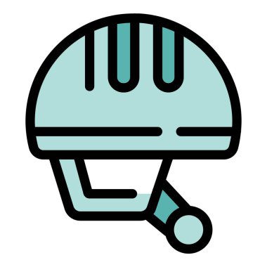 Tırmanma, güvenlik ve açık hava maceralarıyla ilgili projeler için bu kask ve far ikonu mükemmeldir.