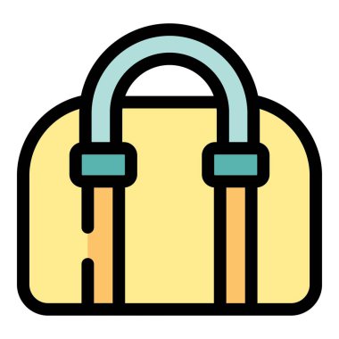 Kadın çantasının bu vektör simgesi moda, alışveriş ve aksesuarlarla ilgili projeler için mükemmeldir.