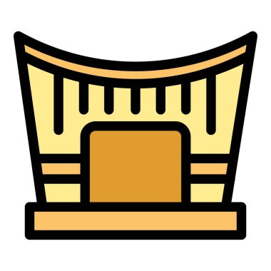 Bu ikon, eşsiz ve çarpıcı bir mimari tasarıma sahip modern bir müze binasını tasvir ederek, bir kültür kurumu olarak rolünü vurguluyor.