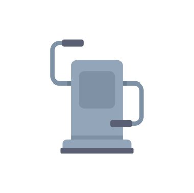 Spor salonu makine simgesi düz bir şekilde tasarlanmış kol çalışma ekipmanlarını tasvir ediyor