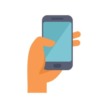 El, boş ekranlı akıllı bir telefon tutuyor. Kendi dizaynınızı ya da mesajınızı eklemek için mükemmel.