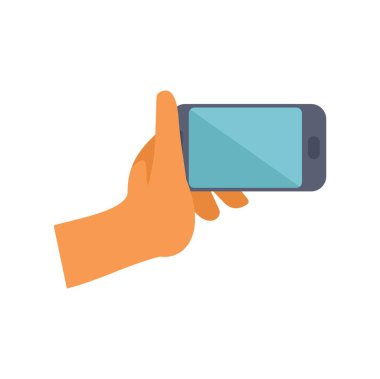 El bir akıllı telefon tutuyor ve fotoğraf veya video çekiyor.