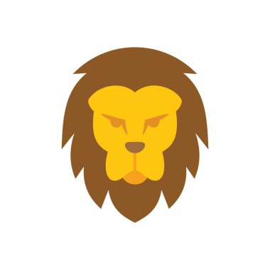 Aslan suratlı bir aslanın minimalist çizimi güçlü bir ifadeyle