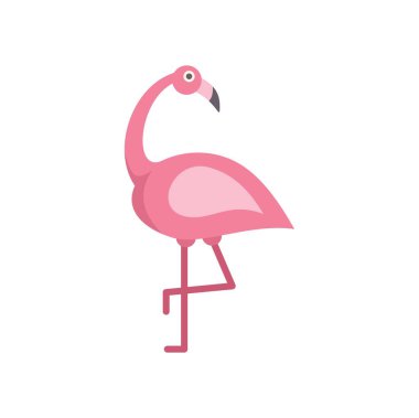 Bu resimde pembe bir flamingo tek ayak üzerinde duruyor, huzur ve sükuneti çağrıştırıyor.