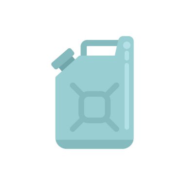 Sıvı, muhtemelen yakıt veya su içeren mavi metal bidon taşımacılık veya depolama için gereklidir.