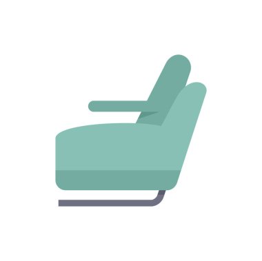 Modern rahat yolcu koltuğu bir yolcunun oturmasını bekliyor.