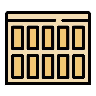 Bir web geliştiricisinin arayüz ögeleri kullanarak bir web sitesi düzeni oluşturmasının basit simgesi