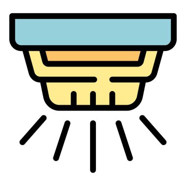 Duman dedektörü yanıp sönüyor ve duman ya da yangın tespit edildiğine dair bir uyarı veriyor.