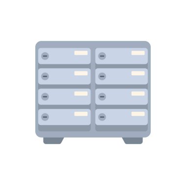 Sunucu rafı veri depolama ve işleme için hesaplama gücü sağlıyor