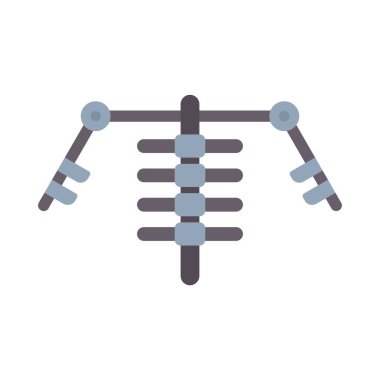 Tırmanma oyuncağı çerçevesinin basit vektör simgesi, açık hava eğlencesi ve çocukluk eğlencesi.