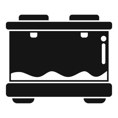 Çikolata eritmek ve katı tasarım ikonu pişirmek için modern çifte kazan makinesi