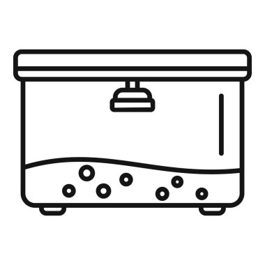 Sous vide pişirme makinesi, su banyosunda yemeği belli bir sıcaklıkta yavaşça pişiriyor.