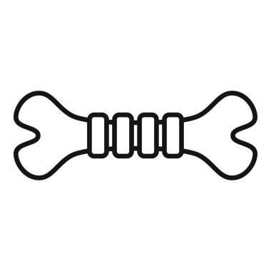 Kayropraktik ve tıbbi konular için omurgalar arası sağlıklı bir disk tasvir eden ana hatlı disk simgesi