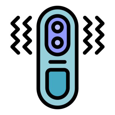 Kızılötesi ışık ile ısıyı ölçen elektronik termometre, sağlık hizmetleri için modern tıbbi ekipman