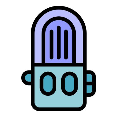 Kayıt stüdyosunda ses yakalamak için profesyonel bir mikrofon.