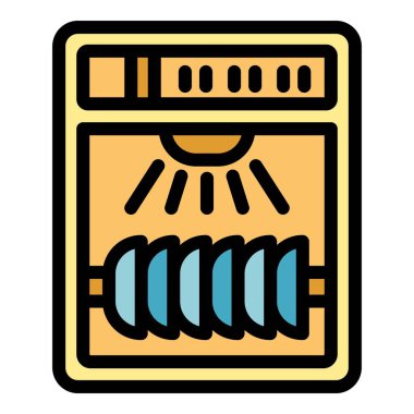 Elektrikli fırın, ıslak tabakları ısıtma elementiyle kurutuyor ve hızlı ve etkili kurutma için vantilatör kullanıyor.