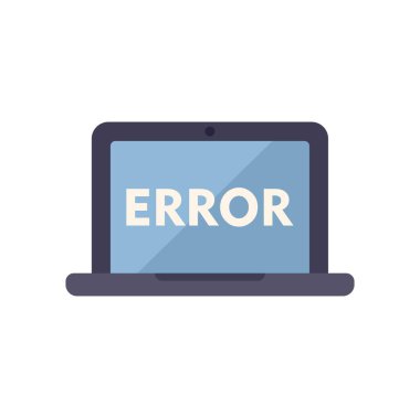 Dizüstü bilgisayar ekranında bir hata mesajı gösteriyor