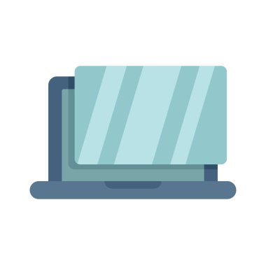 Bilgisayarda gizlilik ekran koruyucusunu gösteren dizüstü bilgisayar, veri koruması kavramı