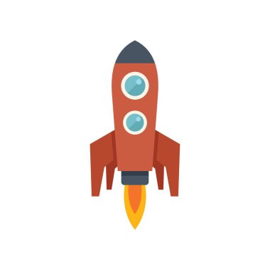 Çizgi film roket gemisi yukarı doğru fırlatılıyor. Yeni başlangıçları ve keşifleri simgeliyor.