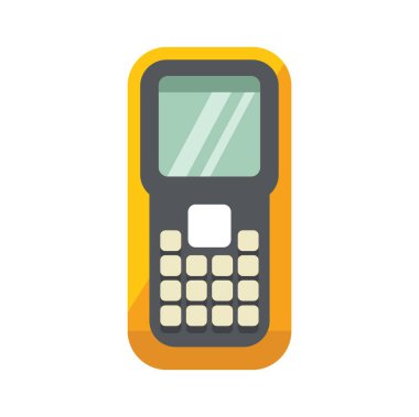 Sarı barkod tarayıcı bir mağazada bir ögeyi tarıyor