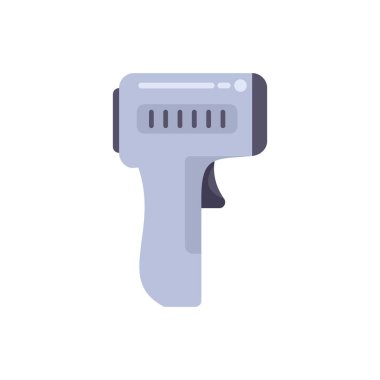 Görünürde vücut ısısını ölçmek için kullanılan sıcaklığı gösteren dijital temas dışı kızılötesi silah.