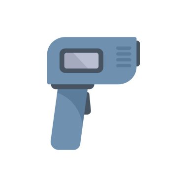 Elektronik termometre silahı yüksek vücut ısısı gösteriyor.