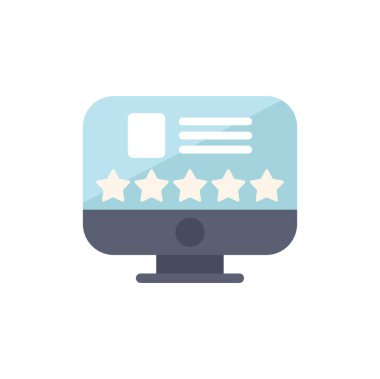 Masaüstü bilgisayarı müşteri memnuniyetini gösteren beş yıldızlı bir değerlendirme sistemi gösteriyor