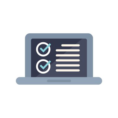 Tamamlanmış görevleri ve verimli görev yönetimini temsil eden kontrol işaretli bir listeyi gösteren dizüstü bilgisayar