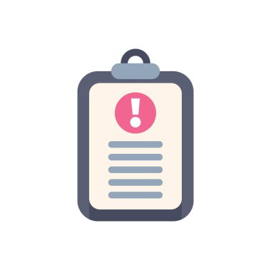 Pano üzerinde ünlem işareti olan bir uyarı mesajı gösteriyor