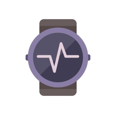 Akıllı saat ekranda kalp atış hızı simgesi, modern sağlık ve fitness takip cihazı konseptini gösterir