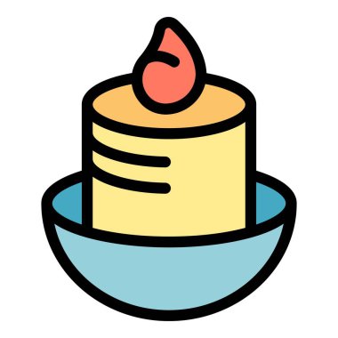 Bir kase suda yüzen mum huzurlu ve rahatlatıcı bir ortam yaratır.