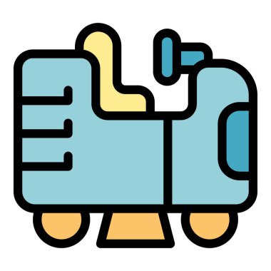 Ay 'ın yüzeyini araştıran çizgi film gezgini. Uzay keşfi kavramı.