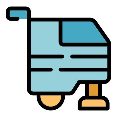 Yer cilalama makinesinin bu vektör simgesi temizlik ve bakım gibi kavramları temsil etmek için mükemmeldir