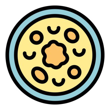 Mikrobiyoloji laboratuvarında büyüyen bakteri kolonilerinin analiz edildiği bir petri kabı.