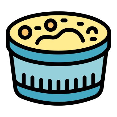 Bozulmuş yiyecek kabı küflenmiş bakterilerle kaplı.