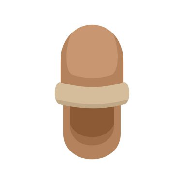 Doğal malzemelerden yapılmış kahverengi çevre dostu terlikler evde rahatlık sağlıyor.