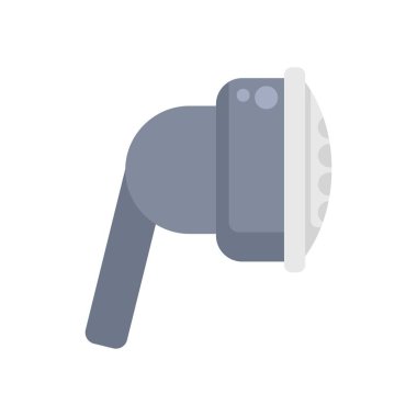 Kulaklıklarda modern kablosuz beyaz arka planda izole edilmiş, gelişmiş ses teknolojisiyle müziğin tadını çıkarıyor