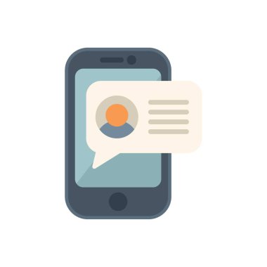 Akıllı telefon ekranda iletişim bilgileriyle birlikte yeni bir ileti bildirimi görüntülüyor