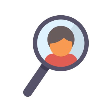 Büyüteç, işe alım ve yetenek arayışı kavramını temsil eden bir adaya odaklanıyor