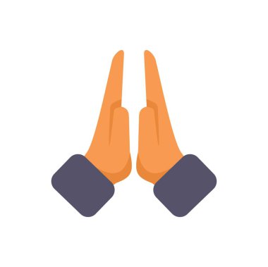 İşadamı dua etmek için ellerini birleştiriyor, bir şey istiyor ya da şükranlarını sunuyor.